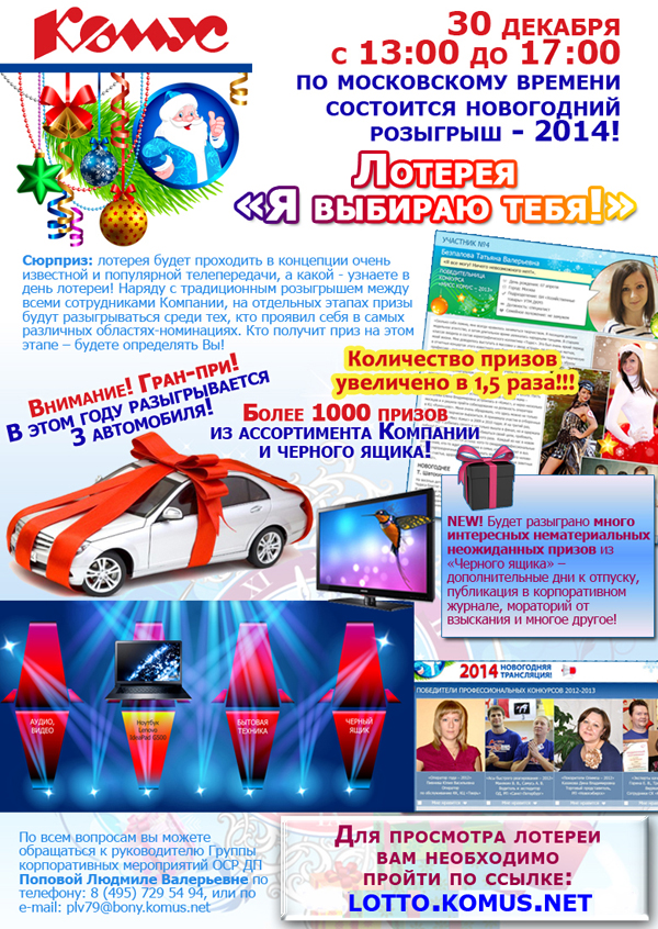 Новогодняя Лотерея Розыгрыш Новогодняя Лотерея Розыгрыш